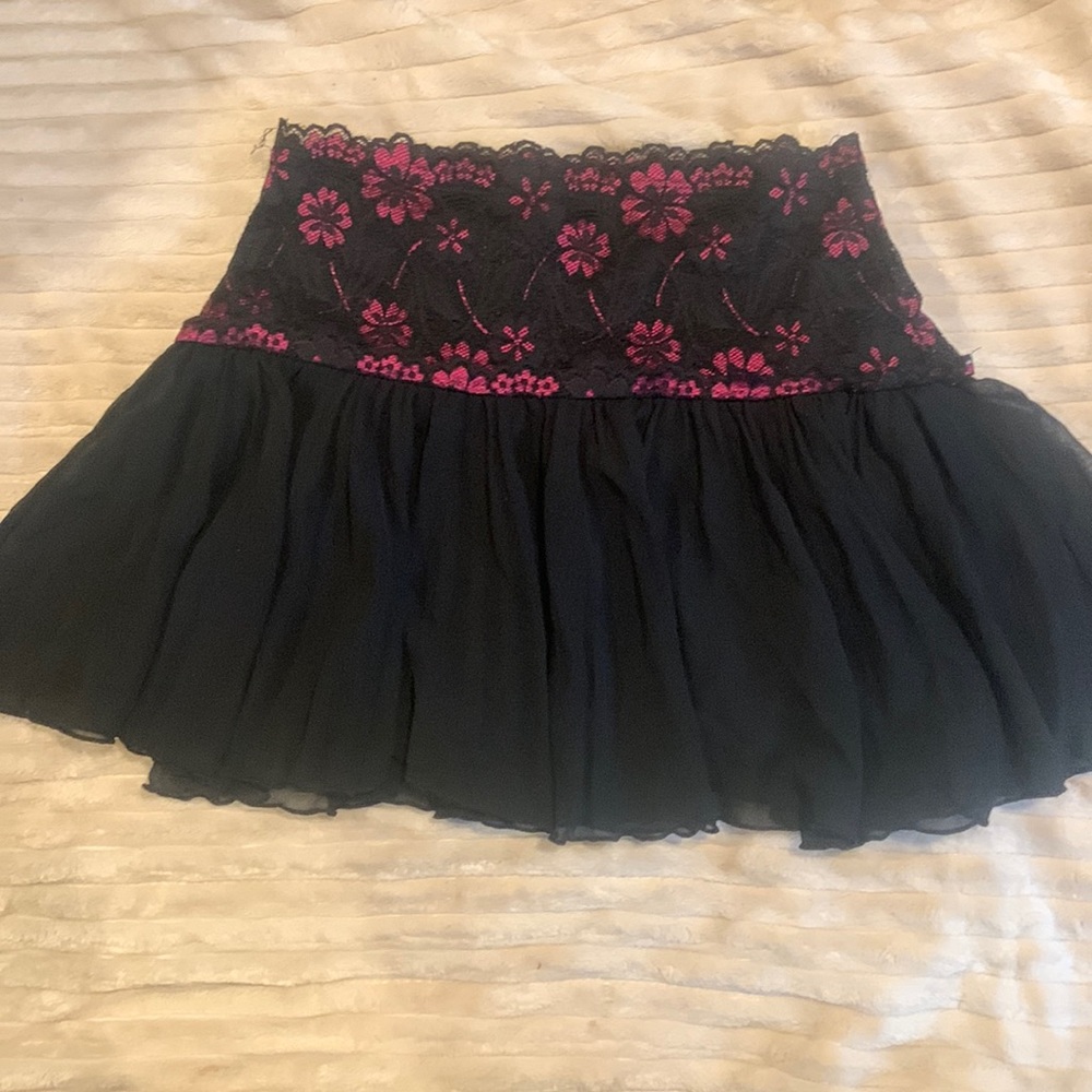 Lace Floral Skirt
